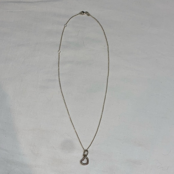 Authentic Pandora women’s heart necklace charm pendant and chain - Picture 4 of 7